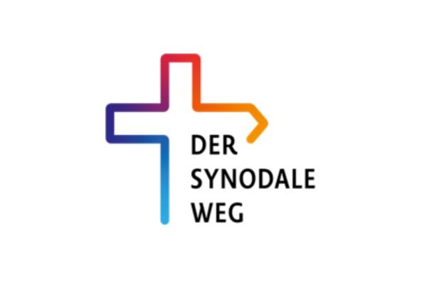 Synodaler Weg (Emblem): Kreuz mit mehrfarbiger Kontur