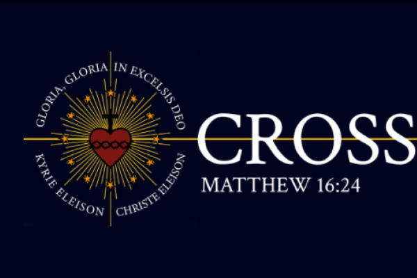 Crossbearers-Logo: An eine Lutherrose erinnernder Stern mit Herz und Kreuz in der Mitte