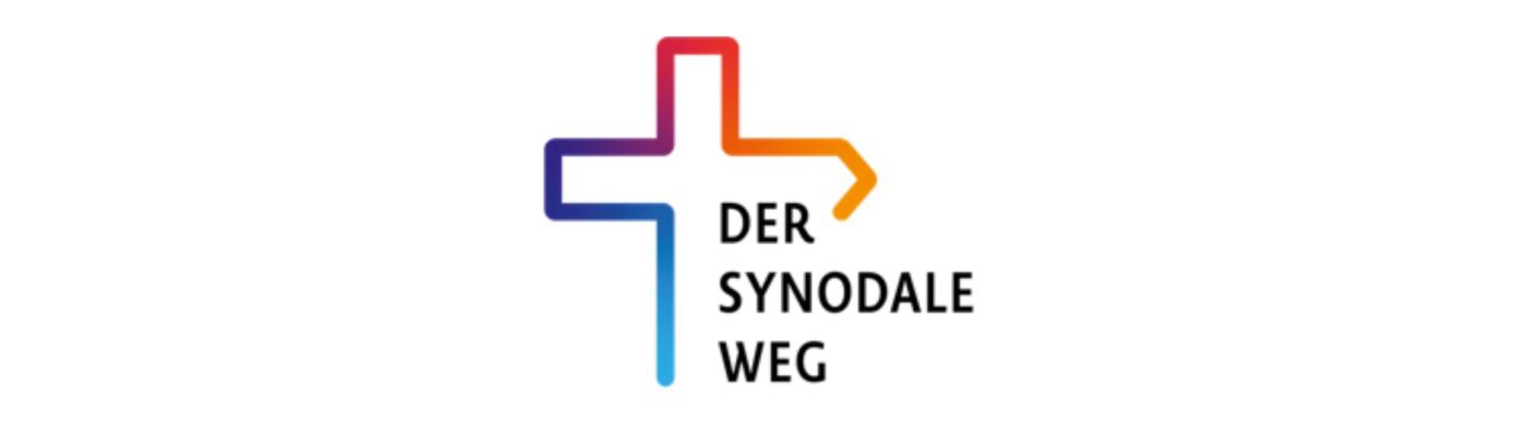 Synodaler Weg (Emblem): Kreuz mit mehrfarbiger Kontur