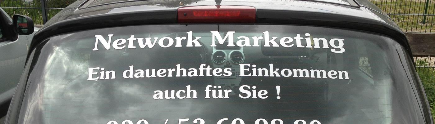 Autoaufkleber Network-Marketing