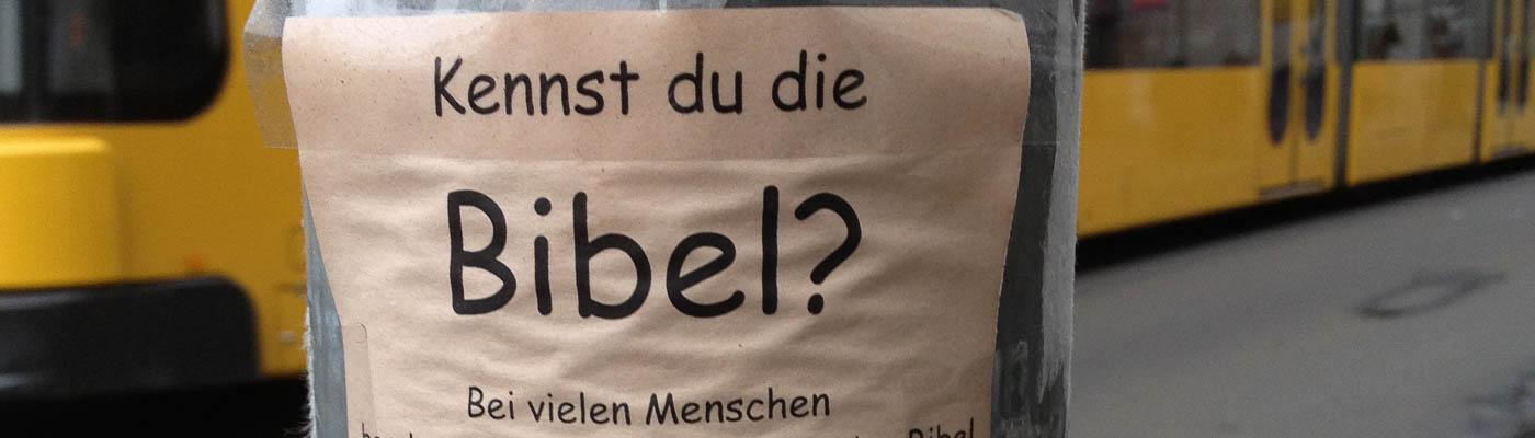 Zettel: Kennst du die Bibel