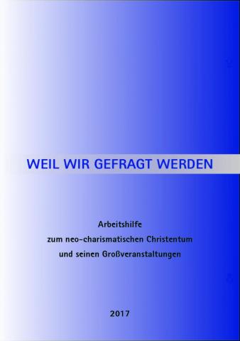 Heftcover blau mit Schrift