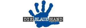 blaue Hand