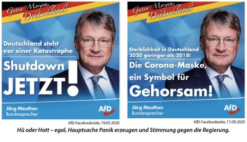 Facebook-Screenshots mit Jörg Meuthen