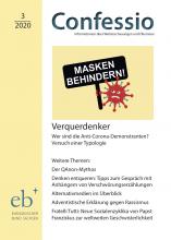 Coverbild mit Coronavirus und Schild „Masken behindern“